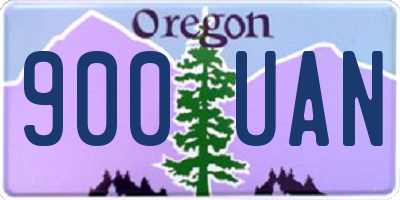 OR license plate 900UAN