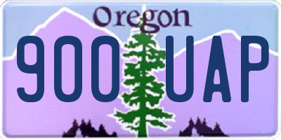 OR license plate 900UAP