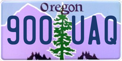 OR license plate 900UAQ