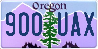 OR license plate 900UAX