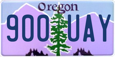 OR license plate 900UAY