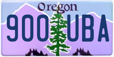 OR license plate 900UBA