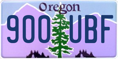 OR license plate 900UBF