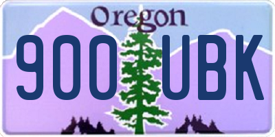 OR license plate 900UBK