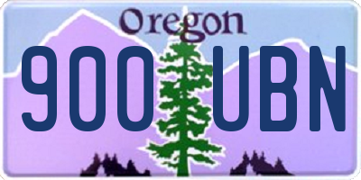 OR license plate 900UBN