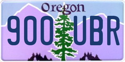 OR license plate 900UBR