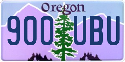 OR license plate 900UBU