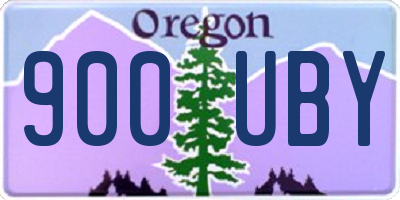 OR license plate 900UBY