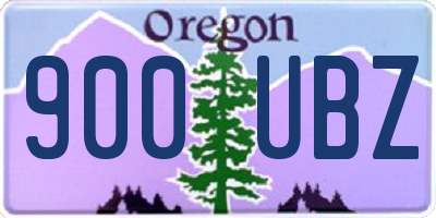 OR license plate 900UBZ