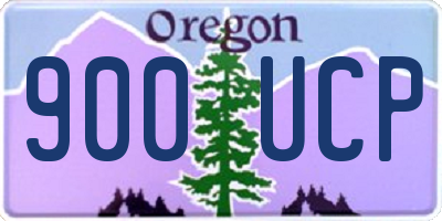 OR license plate 900UCP