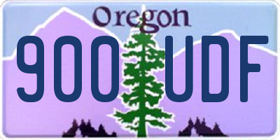 OR license plate 900UDF