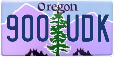 OR license plate 900UDK