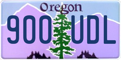 OR license plate 900UDL