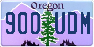 OR license plate 900UDM