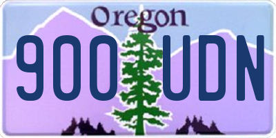 OR license plate 900UDN