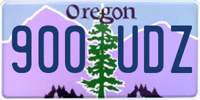OR license plate 900UDZ