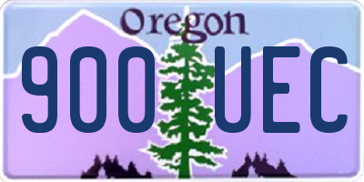 OR license plate 900UEC