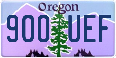 OR license plate 900UEF