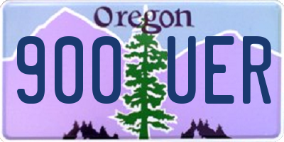OR license plate 900UER