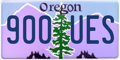 OR license plate 900UES