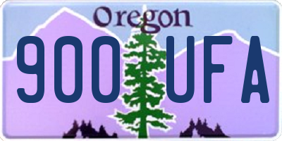 OR license plate 900UFA