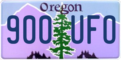 OR license plate 900UFO