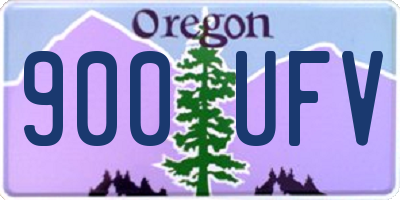 OR license plate 900UFV