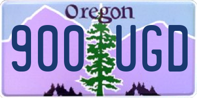 OR license plate 900UGD