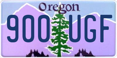 OR license plate 900UGF