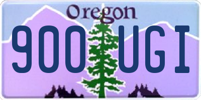 OR license plate 900UGI