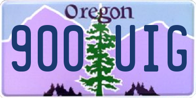 OR license plate 900UIG