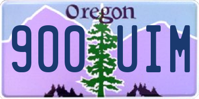 OR license plate 900UIM