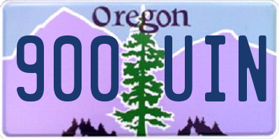OR license plate 900UIN