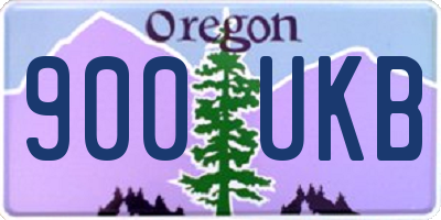 OR license plate 900UKB