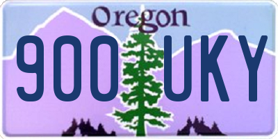OR license plate 900UKY