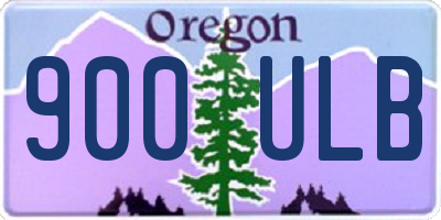 OR license plate 900ULB