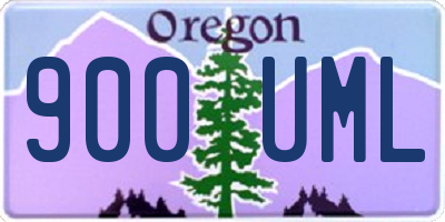 OR license plate 900UML