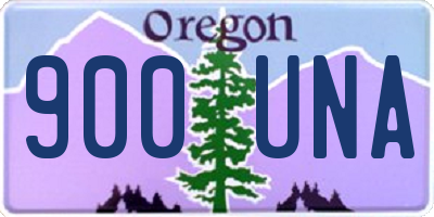 OR license plate 900UNA