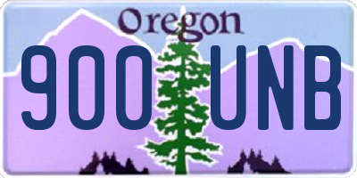 OR license plate 900UNB