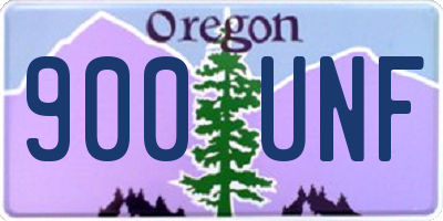 OR license plate 900UNF