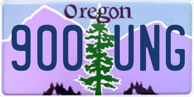 OR license plate 900UNG