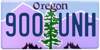 OR license plate 900UNH