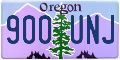 OR license plate 900UNJ