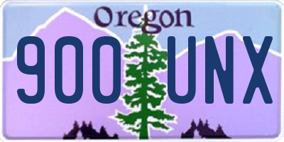 OR license plate 900UNX