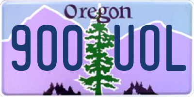 OR license plate 900UOL