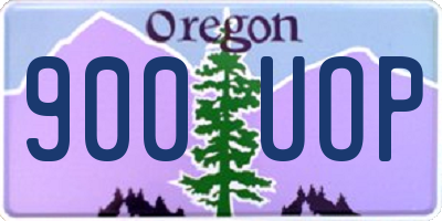 OR license plate 900UOP