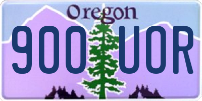 OR license plate 900UOR