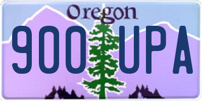 OR license plate 900UPA