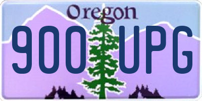 OR license plate 900UPG