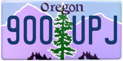 OR license plate 900UPJ